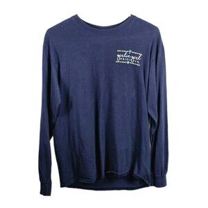 Girly Girl Originals Women's Medium Blue " Faith Not‎ Knowing" Long Sleeve Shirt
